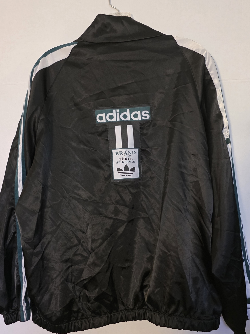 adidas Originals Adibreak Satin Track Jacket Black Womens DH4600 Breakaway Sport